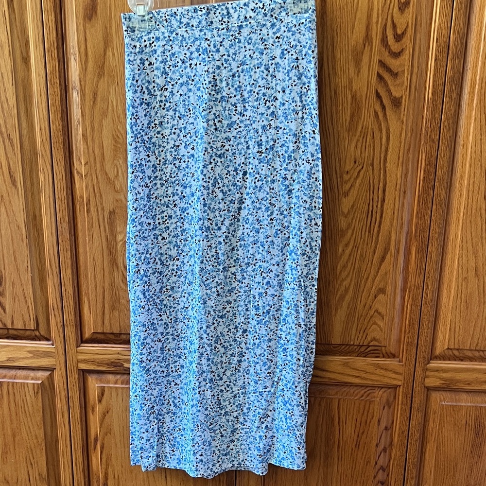 Light Blue Floral Maxi Skirt - Classic Women’s Summer Style